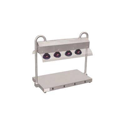 Stainless Steel Electric Four Lights Warmer for Fast Food and Bakery