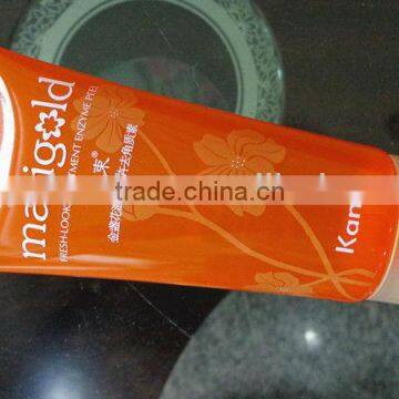 PE plastic tube with special flip cap for cosmetic packaging