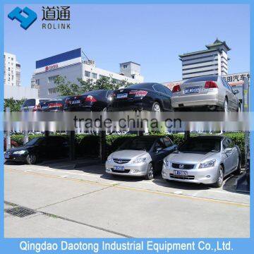 Car parking system of double columns two deck parking