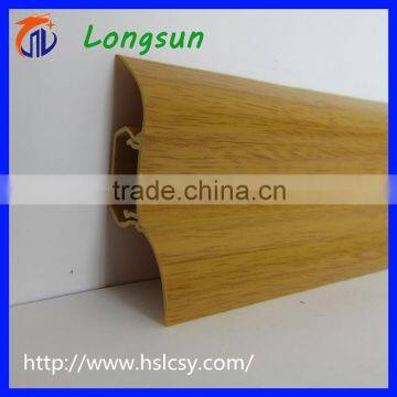 Oak cover decorative baseboard pvc skirting for flooring