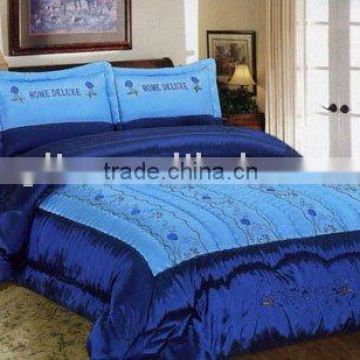 3Pcs Taffeta Embroidery Comforter Set