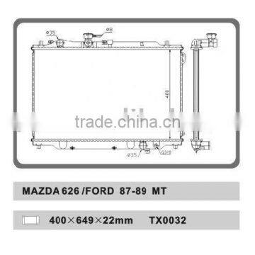 auto radiator for MAZDA 626/FORD 87-89 MT