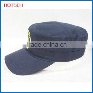 customized 100% cotton blue military cap