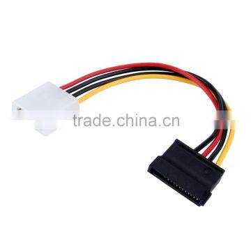 High Quality 4 Pin IDE Molex Male to 15 Pin Serial ATA SATA Hard Drive Adapter Power Cable