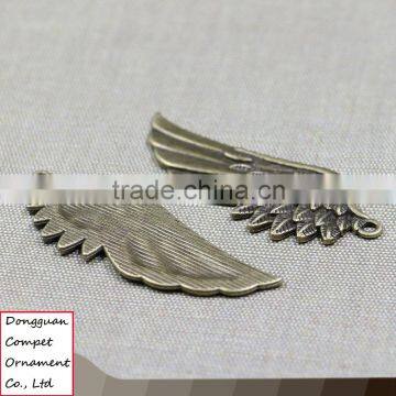 Wholesale jewelry accessories metal craft zinc alloy big angel wings pendant