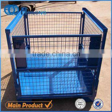 Huameilong industrial stackable lockable mobile equipment storage cages