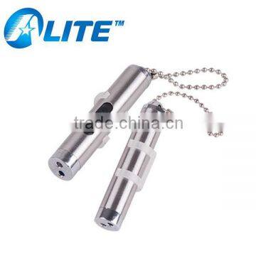 2-in-1LED Aluminum Laser Pointer Keychain with White Light