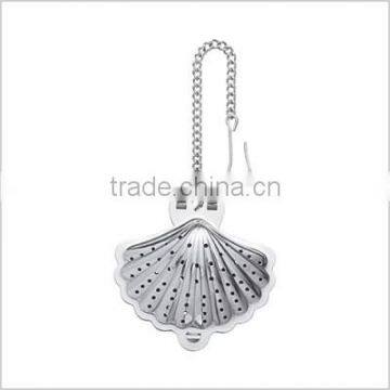 YangJiang Factory Durable Shell Shaped Stainless Steel Tea Strainer photo-2