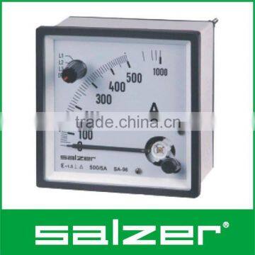 Salzer Brand Analog AC Ammeter with Change Over Switch