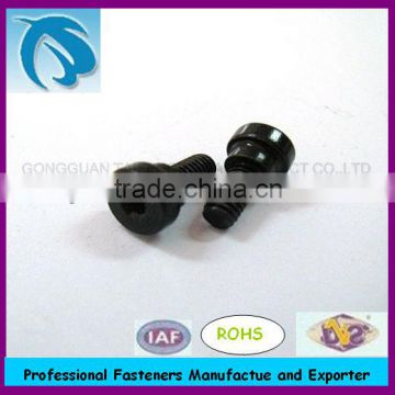 black oxide socket cap screw with round neck