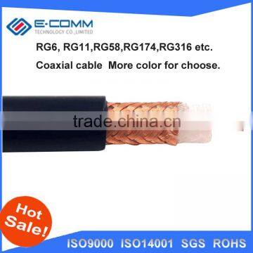 China wholesale rj59 rg6 coaxial cable price with coaxial cable connectors