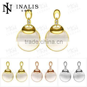 Newest Lekani cat's eye18K Gold fashoin earring