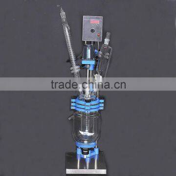 2L Double Jacketed Glass Reactor for Pharmaceutical Test