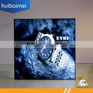 30mm LED slim backlit fabric photo frame light box with LGP