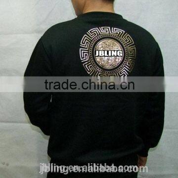 Foil Stamping Round Neck Hedging Sweater photo-2