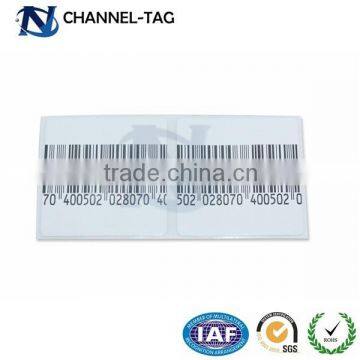 EAS barcode label/ supermarket anti-theft/ label sticker