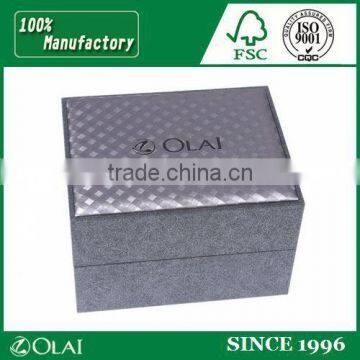 Single Frosted Orange Leather Watch Box photo-4