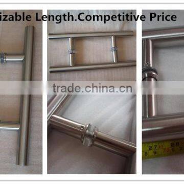 With Factory Production round tube stainless steel folding door handle cover