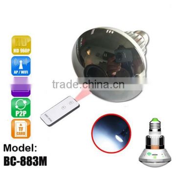 Hidden camera wifi Bulb Night Vision WiFi/AP HD960P P2P