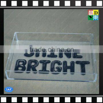 Elegant clear acrylic serving trays for candy and fruit wholesale