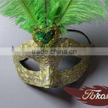 Wholesale Venetian Mask Ostrich Feather Decoration And Halloween Accessories photo-2