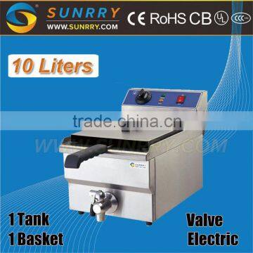 Commercial Counter Top Deep Frier 1 Tank 1 Basket 10L With Valve and Fryer Baskets (SY-TF110V SUNRRY) photo-2