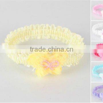 Hot selling kids' hairband with pearl buterfliy hair accessories