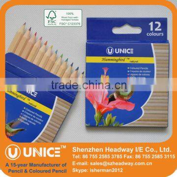 3.5" Wooden Barrel Mini Colored Pencil photo-2