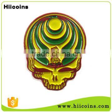 Manufacturer Wholesale Soft Enemal Head Shape Metal Pin Lapel Badge