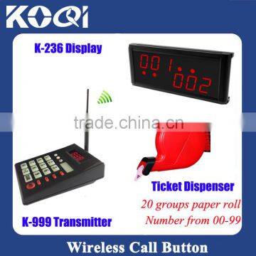 Queue Numbering System With Ticket Dispenser For Restaurant Queue Services