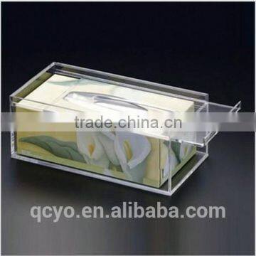 attactive acrylic tissue/napkin box