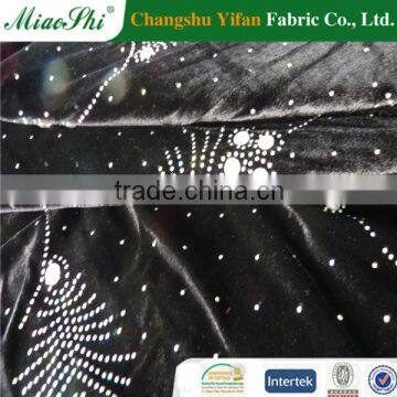 Direct Sell Elastic Two-colored Korea Velvet With Diamond Fabric photo-3