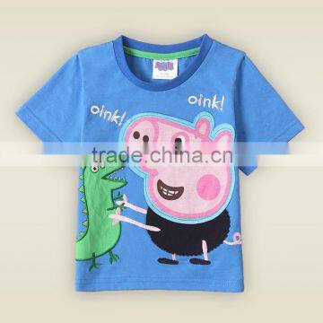 Custom george Pig printed Children T-Shirts/ Kids printed t-shirts