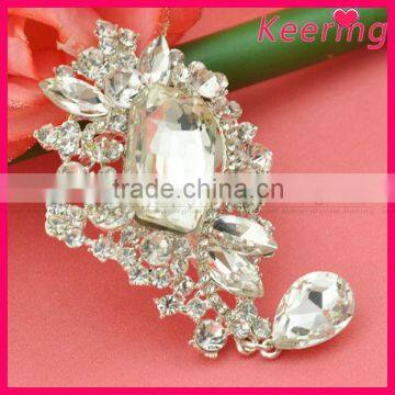 vintage bling bling brooch with drop rhinstone WBR-1298