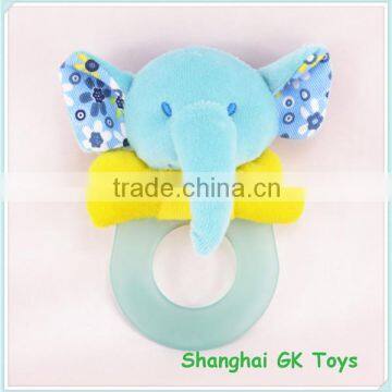 2014 new arrive elephant baby hand rattles bell