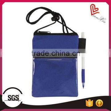 Durable Custom Printed Logo Neck Wallets For Exhibition
