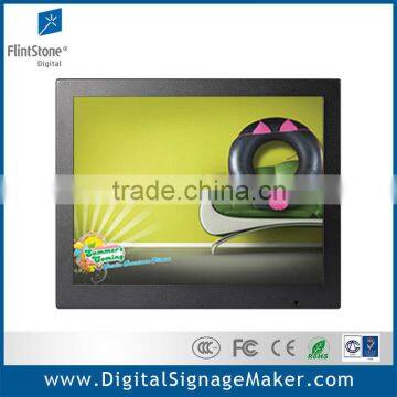 Indoor wall mounted 15 inch touch screen lcd display advertising digital signs