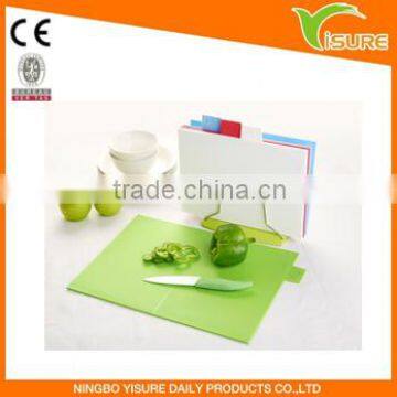 4pcs Coloful Rectangle Folable Cutting Board Kitchen Good Helper Vegetable & Fruit Cutting Board