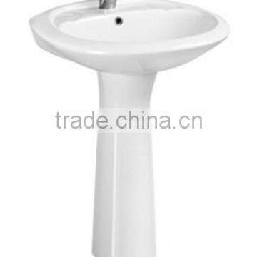 Ceramic pedestal wash basin