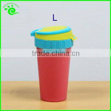 Color PP Coffee Double Wall Tumbler With Lid