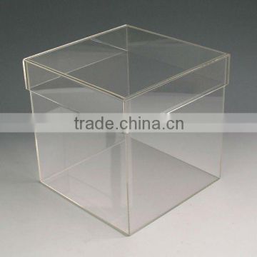 Hot sale clear acrylic box with lid