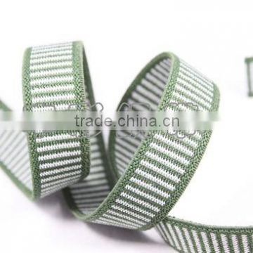 Polyester weft stripe webbing