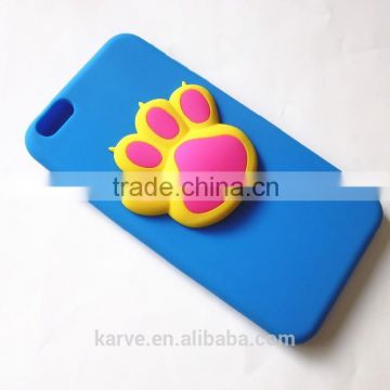 hot selling funny soft silicone bear's paw phone case