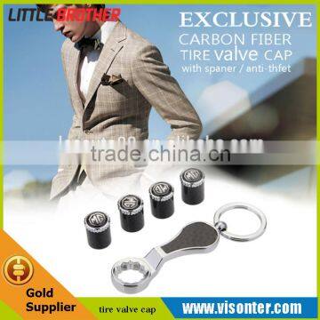 Carbon firber Wheel Tyre Valve dress Caps Tire Vavle Caps