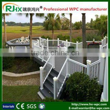 Recycled WPC mordern gates and fences for outdoor wooden handrail for steps