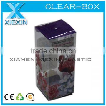 custom logo acetate clear color printing box