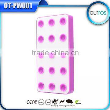 Factory Supply Gift Items Dual Usb Sucker Power Bank Battery Charger 4000mah photo-5