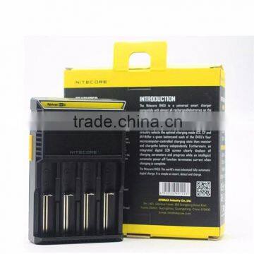 100%Original Sysmax Nitecore D4 digital LCD Battery charger intelligent 18650 26650 rechargeable battery charger
