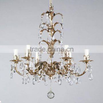 Chinese New Product Fancy Pendant Lighting European Style Leaf Body Crystal Chandelier Indoor Decorative Chandelier photo-2