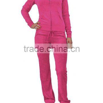2016 China Sports Cheap Fashion Women Wholesale Velour Tracksuits With Hood for Lady photo-2